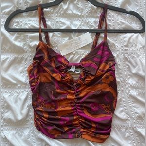 Urban Outfitters NWT pink and brown top